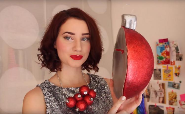 Giant Christmas Ornament Ball Purse
