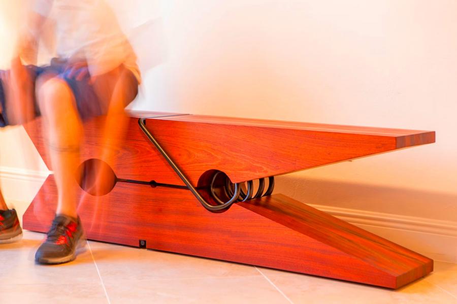 Giant Clothespin Bench - Giant Clothes peg table