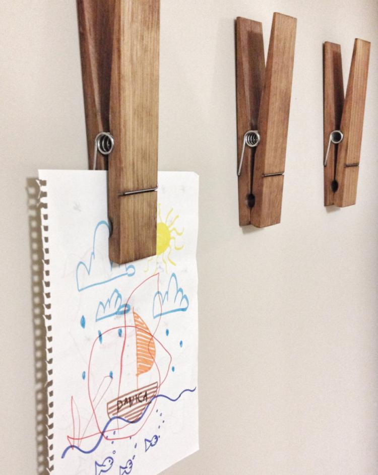 Giant Clothespins - Rustic Decor - Holds towels or photos