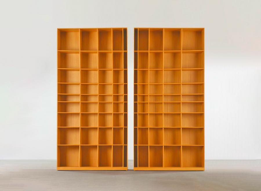 Concave Bookshelf - Inward bending bookcase design