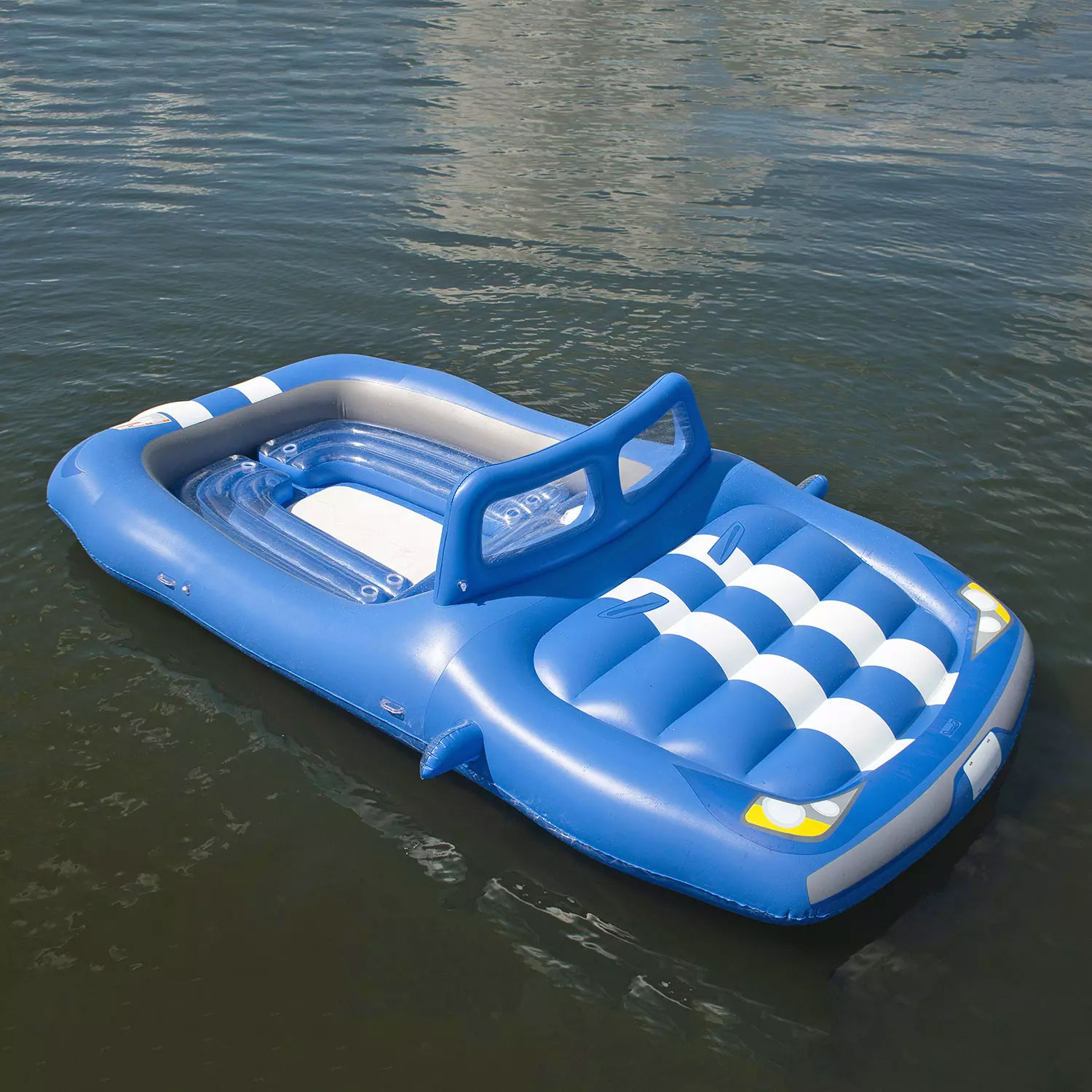 Giant convertible car lake float