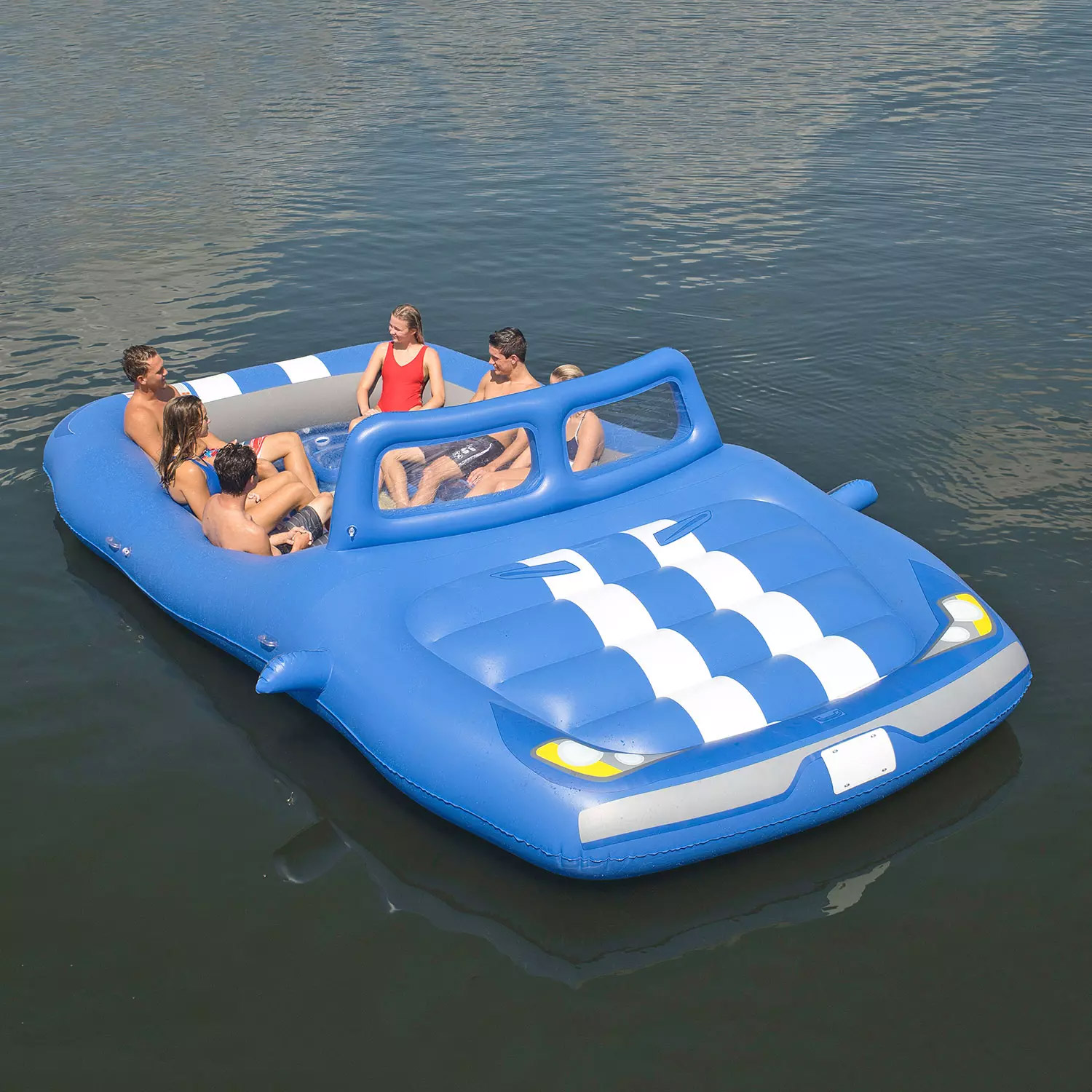 Giant convertible car lake float