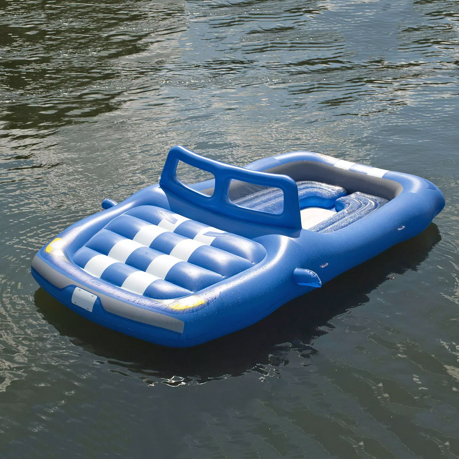 Giant convertible car lake float