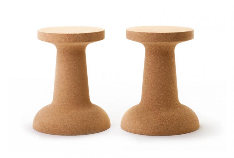 Giant Pushpin Cork Stool/Table - Light