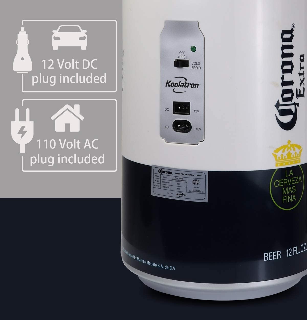Giant Corona Can Beer Mini Fridge