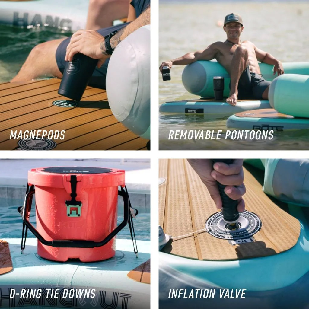 Giant Curved Inflatable Dock Bote Hangout