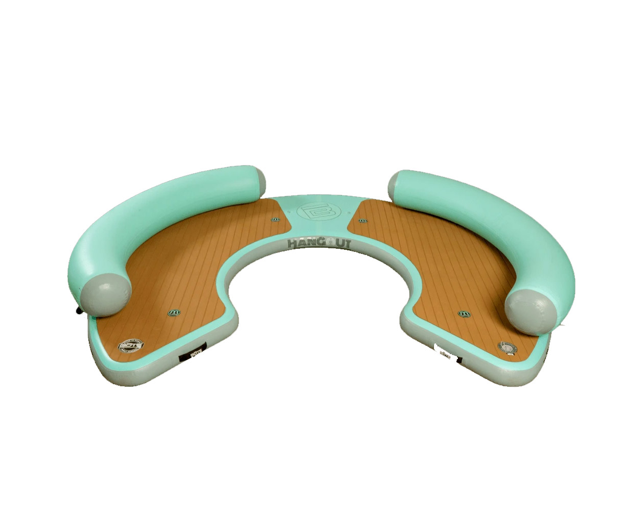 Giant Curved Inflatable Dock Bote Hangout