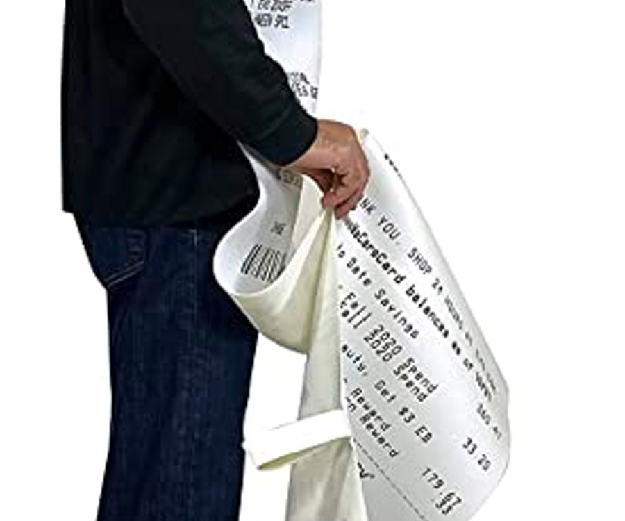 Giant CVS Receipt Costume