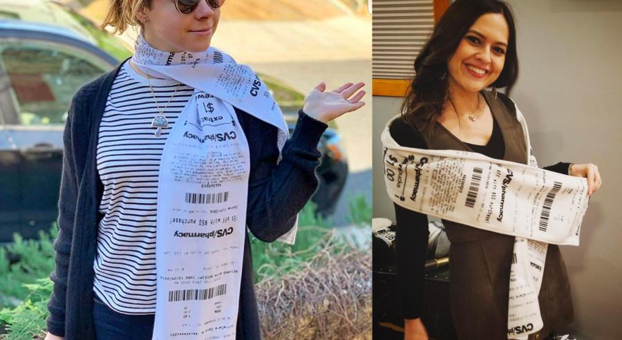 Giant CVS Receipt Scarf