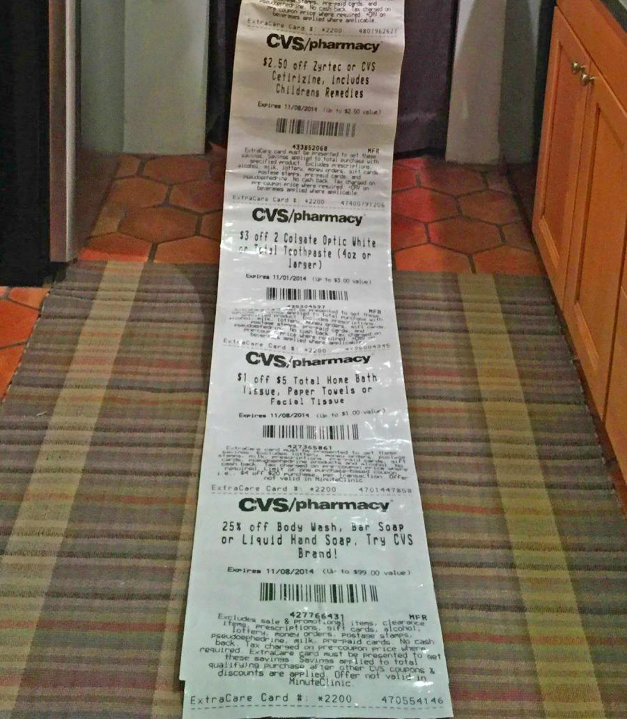 Giant CVS Receipt Costume