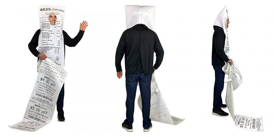 Giant CVS Receipt Costume