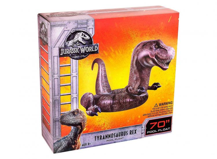 Giant Dinosaur Inflatable Pool Float - Jurassic Park T-Rex Pool Floaty