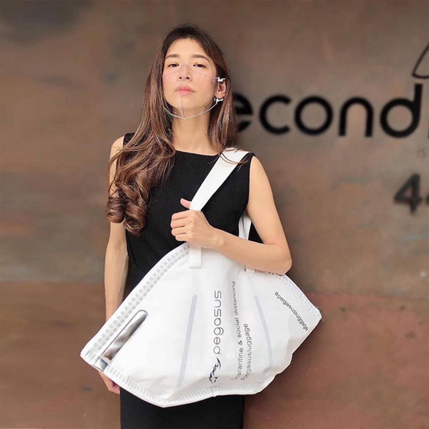 Giant Face Mask Tote Bag