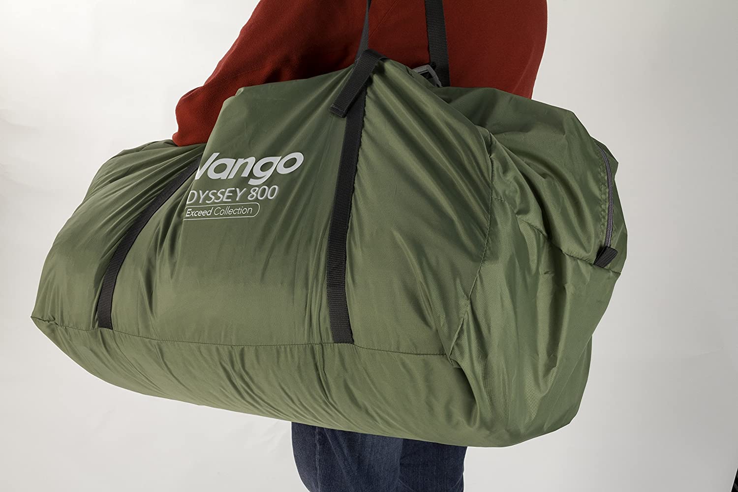 Giant Family Tent Has Blackout Bedroom Compartments and a Full Living Area - Vango Odyssey 8-Person Tunnel Tent