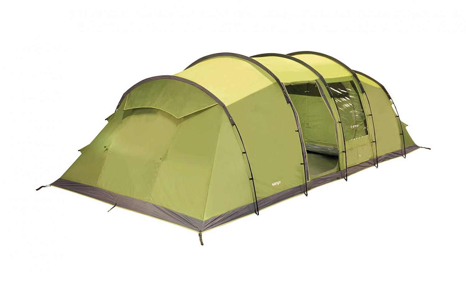 Giant Family Tent Has Blackout Bedroom Compartments and a Full Living Area - Vango Odyssey 8-Person Tunnel Tent
