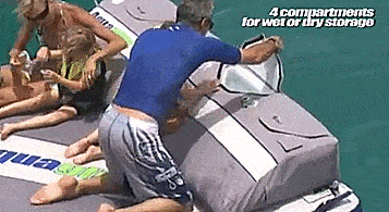 Aquaglide Airport: A Giant Inflatable Mattress With 4 Coolers