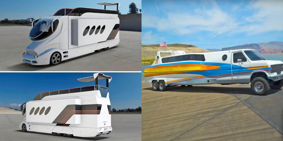 Dunkel Giant Ford F-650 RV Custom Truck Mod Camper