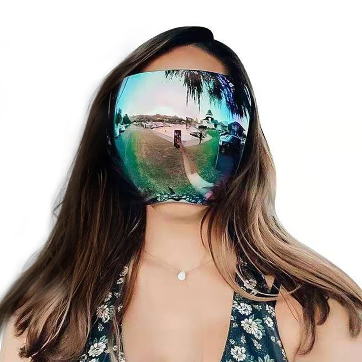Giant Full Face Sunglasses Face Mask Combo