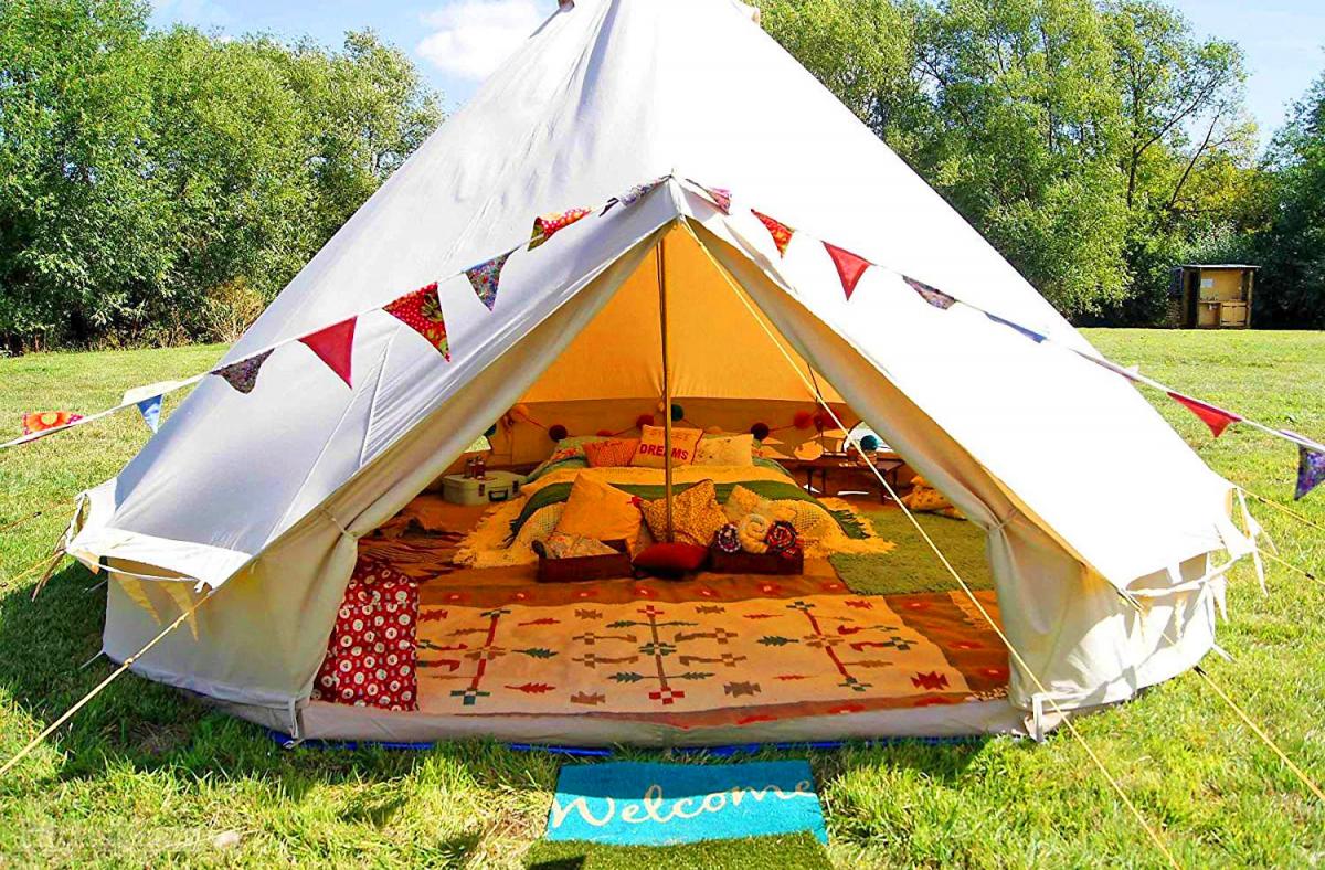 Official Glamping Tent - Boutique camping bell tent - Best music festival tent