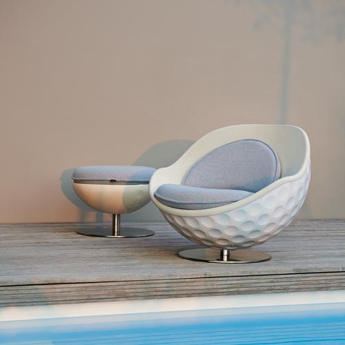 Giant Golf Ball Shaped Lounger Chair
