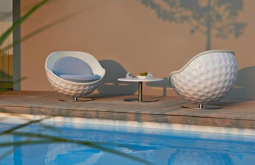 Giant Golf Ball Shaped Lounger Chair