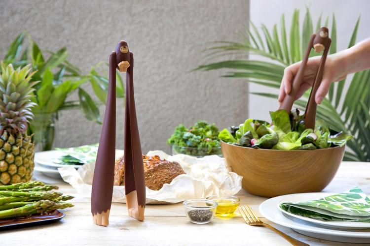 Giant Gorilla Hands Salad Tongs - Bigfoot salad serving tongs