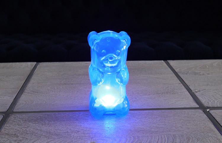 Giant Gummy Bear Night-Light - Gummygoods gummy bear light - click belly of bear to turn on light