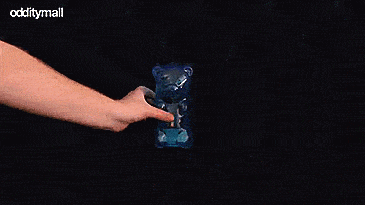 Giant Gummy Bear Night-Light - Gummygoods gummy bear light - click belly of bear to turn on light