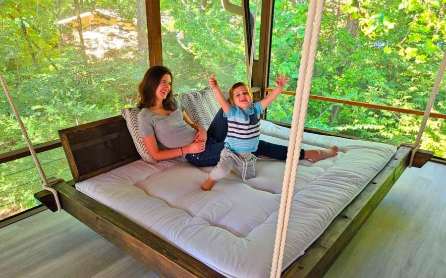 Giant Hanging Porch Bed Lounger