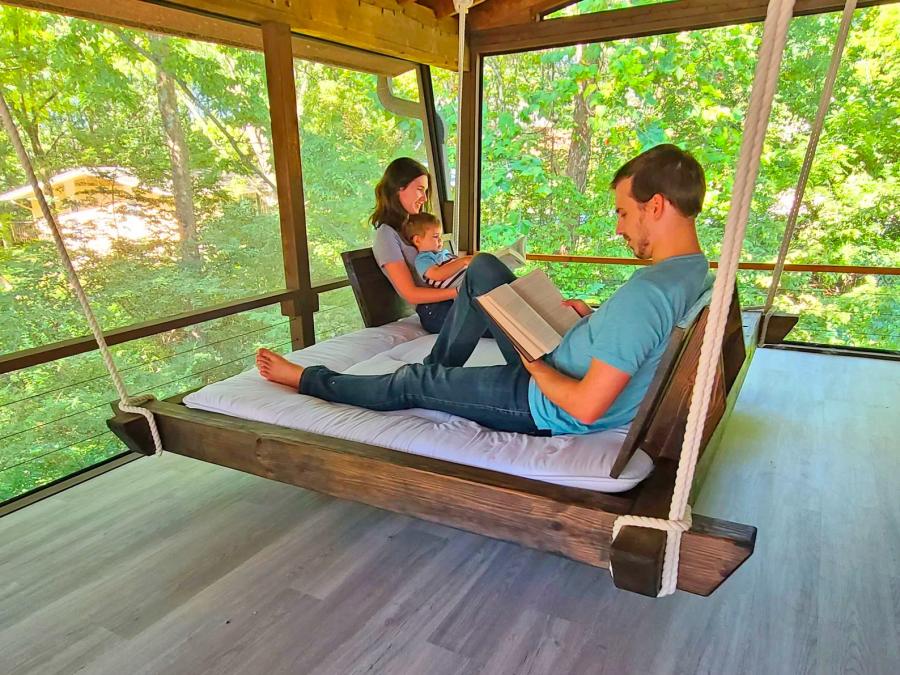 Giant Hanging Porch Bed Lounger