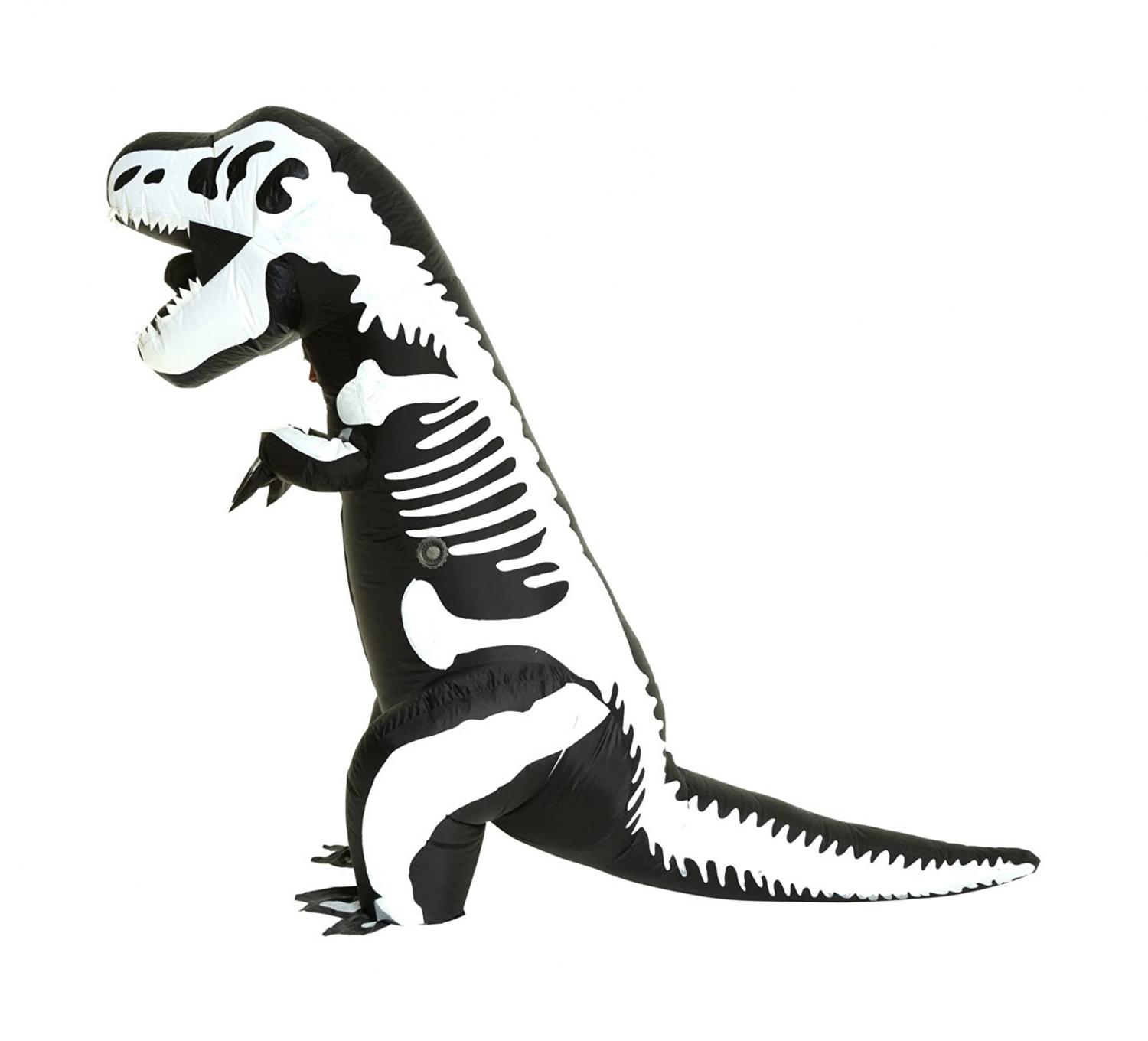 Giant Inflatable Long Neck Skeleton Dinosaur Costume