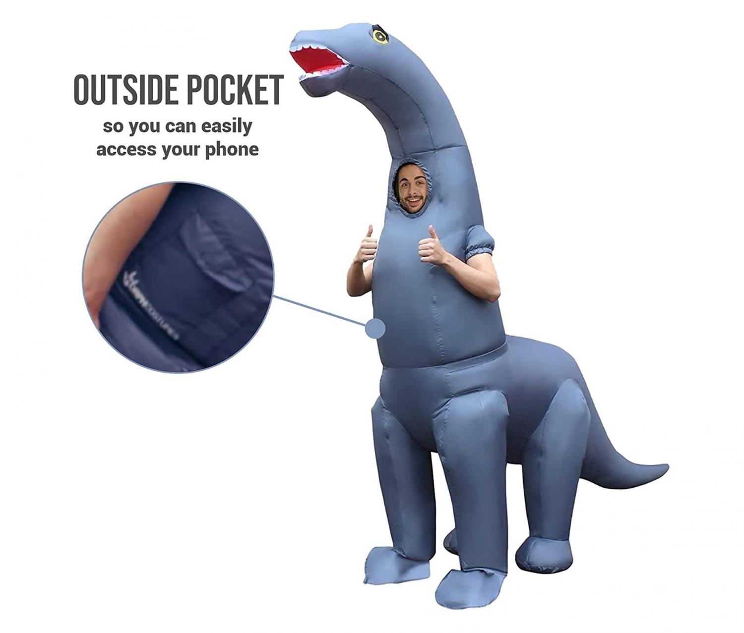 Giant Inflatable Long Neck Dinosaur Costume - Inflatable diplodocus costume