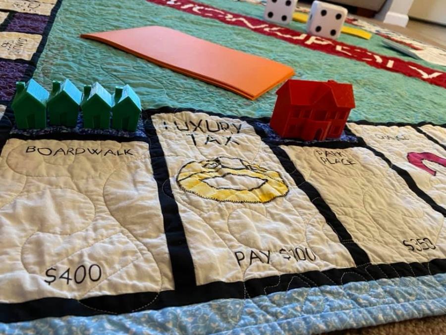 Giant Monopoly Quilt