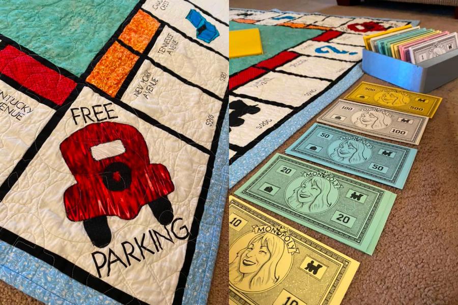 Giant Monopoly Quilt