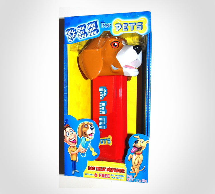 Giant Pez Dispenser For Dog Treats - Giant dog pez dispenser - dispenses bone shaped dog treats