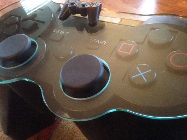 Giant Playstation 3 Controller Coffee Table