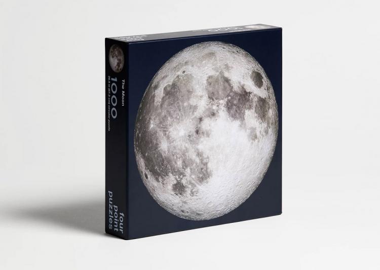 Giant Round Moon Shaped Jigsaw Puzzle - Circular moon puzzle