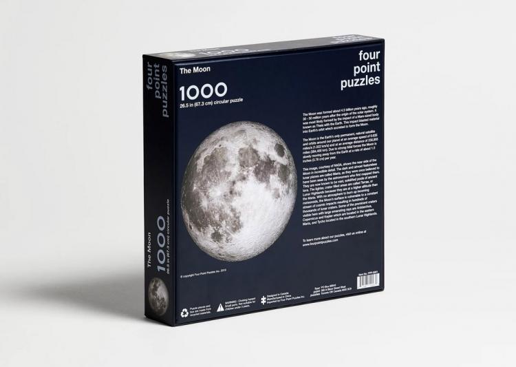 Giant Round Moon Shaped Jigsaw Puzzle - Circular moon puzzle