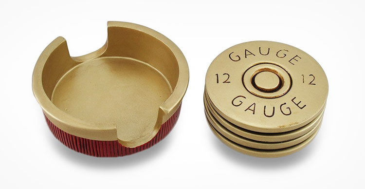 Giant Shotgun Shell Coasters