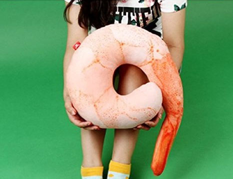 Giant Shrimp Travel Neck Pillow