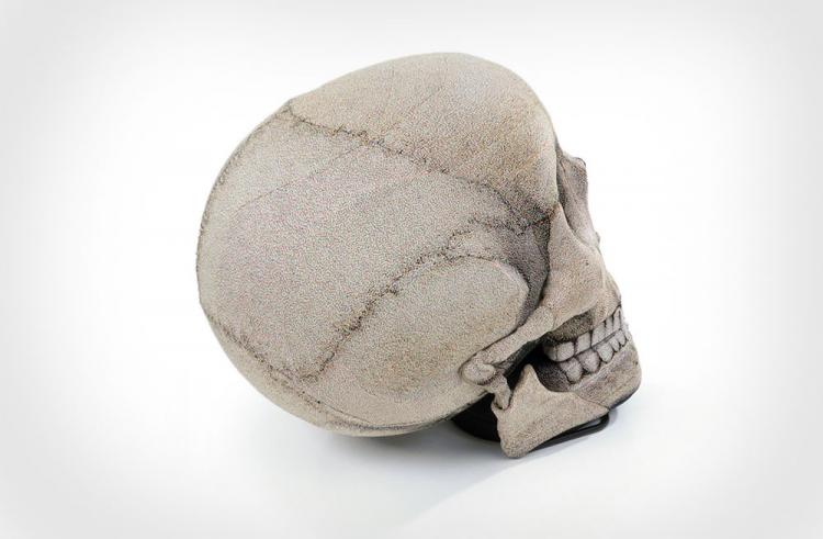 Giant Human Skull Chair With Movable Jaw