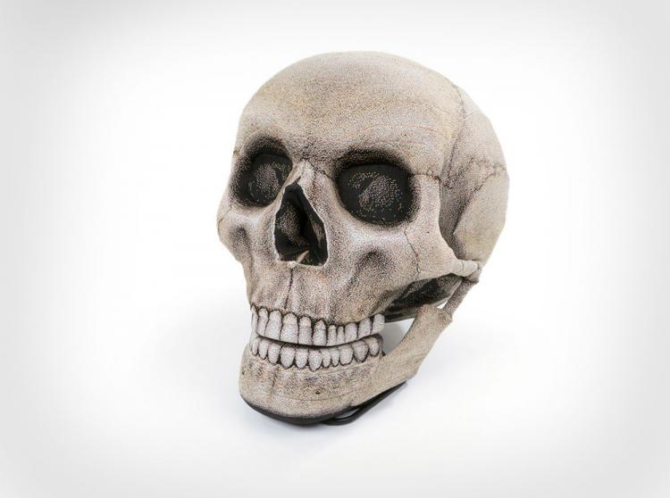 Giant Human Skull Chair With Movable Jaw