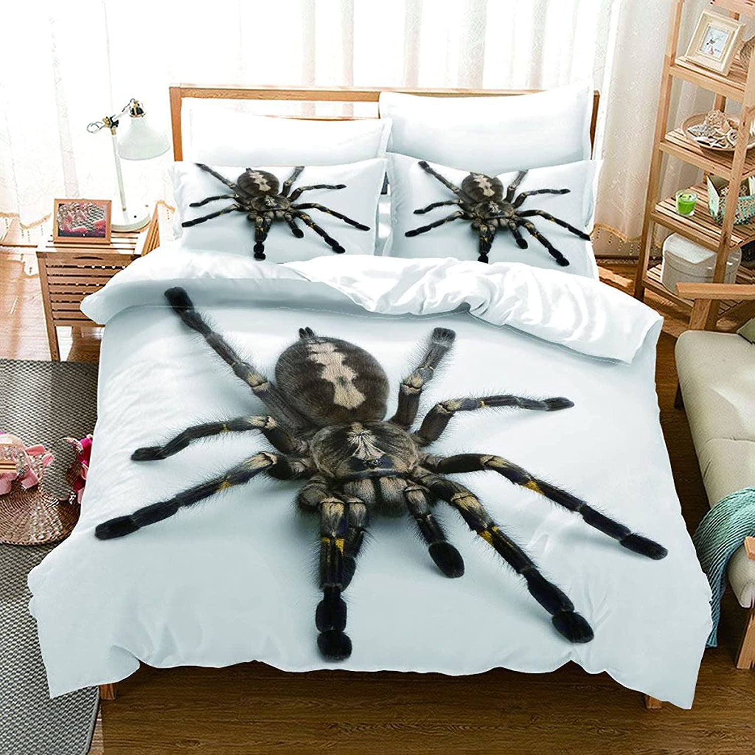 Creepy Scary Giant Tarantula Bed Set Sheets
