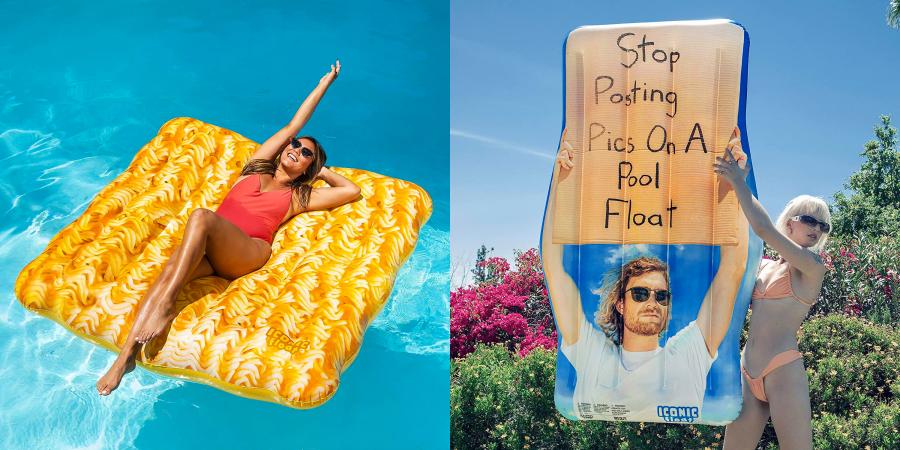 Giant Sriracha Bottle Pool Float