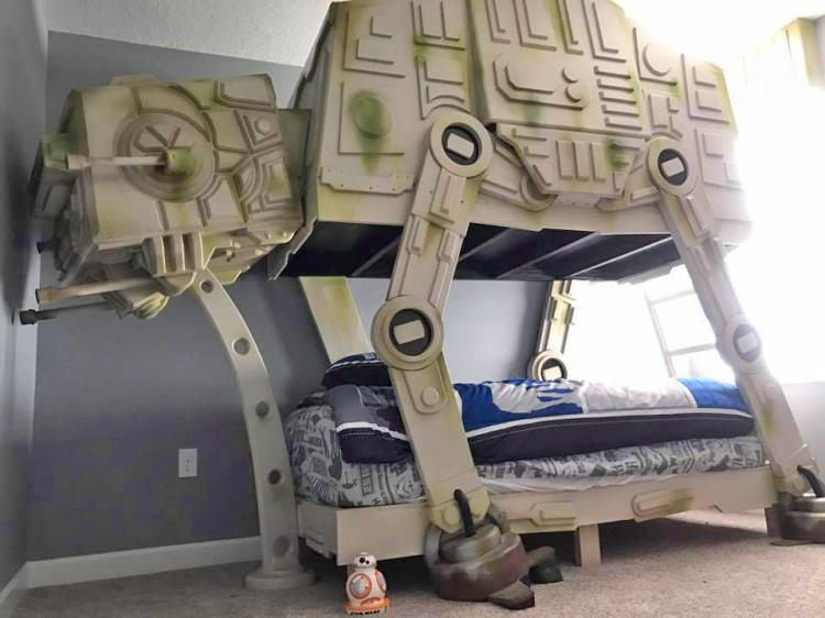 Giant Star Wars AT-AT Walker Bed - Huge AT-At Walker Bunk Bed