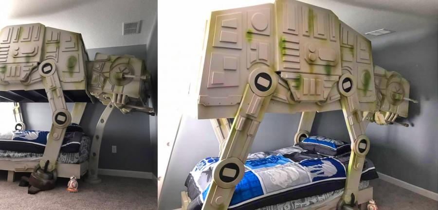 Giant Star Wars AT-AT Walker Bed - Huge AT-At Walker Bunk Bed