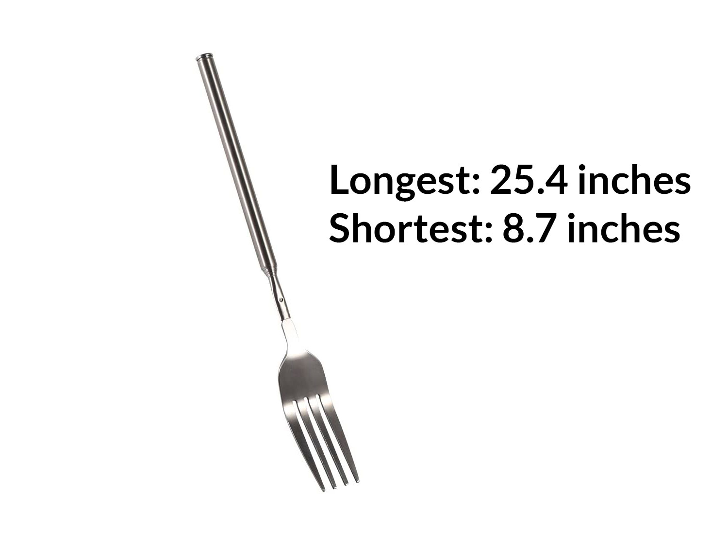 Extendable telescoping fork for claiming dad tax fork