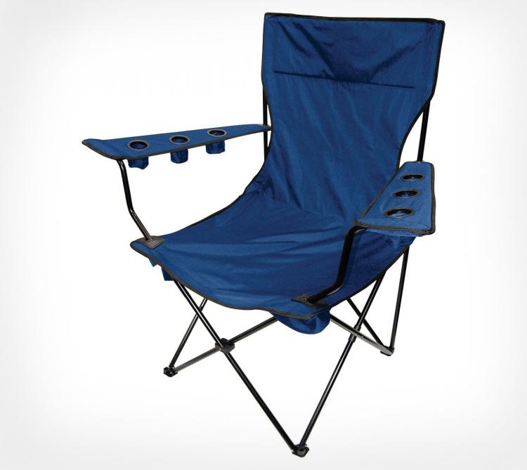 Giant Folding Chair - Giant Travel Chair With 6 Cup Holders