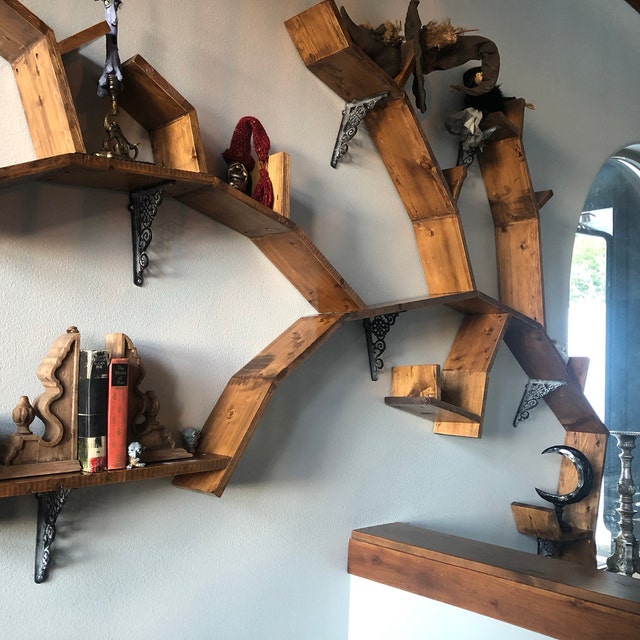 Giant Wooden Tree Shaped Bookshelf