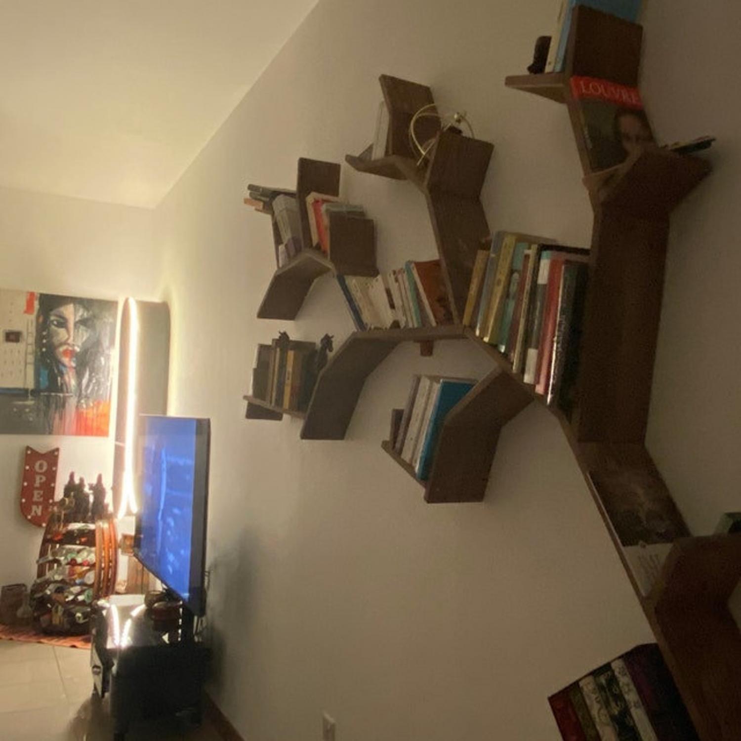 Giant Wooden Tree Shaped Bookshelf